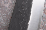 Couteau de chef 24cm japonais artisanal Yuzo Black SLD ébène et olivier