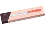Couteau à saucisson Wusthof Classic Colour Coral Peach forgé lame crantée 14cm