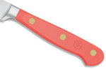 Couteau à saucisson Wusthof Classic Colour Coral Peach forgé lame crantée 14cm