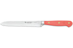 Couteau à saucisson Wusthof Classic Colour Coral Peach forgé lame crantée 14cm