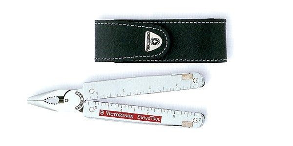 Pince Swisstool Victorinox 12 pièces lame ondulée + étui cuir