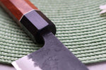 Couteau gyuto 18cm japonais artisanal Masashi Yamamoto BS1 Black Nashiji