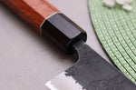 Couteau kiritsuke 18cm japonais artisanal Masashi Yamamoto BS1 Black Nashiji