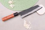 Couteau kiritsuke 18cm japonais artisanal Masashi Yamamoto BS1 Black Nashiji