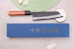 Couteau kiritsuke 18cm japonais artisanal Masashi Yamamoto BS1 Black Nashiji