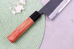 Couteau nakiri 16,5cm japonais artisanal Masashi Yamamoto BS1 Black Nashiji
