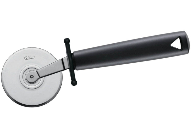 Roulette à pizza professionnelle Triangle acier inox 19cm manche en green grip