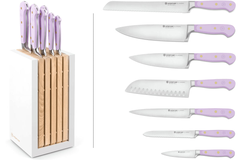 Bloc de 7 couteaux Wusthof Classic Colour Purple Yam forgés