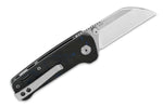 Couteau pliant QSP Penguin Mini 130XSD1 manche en carbone et G10 noir et bleu 8,2cm