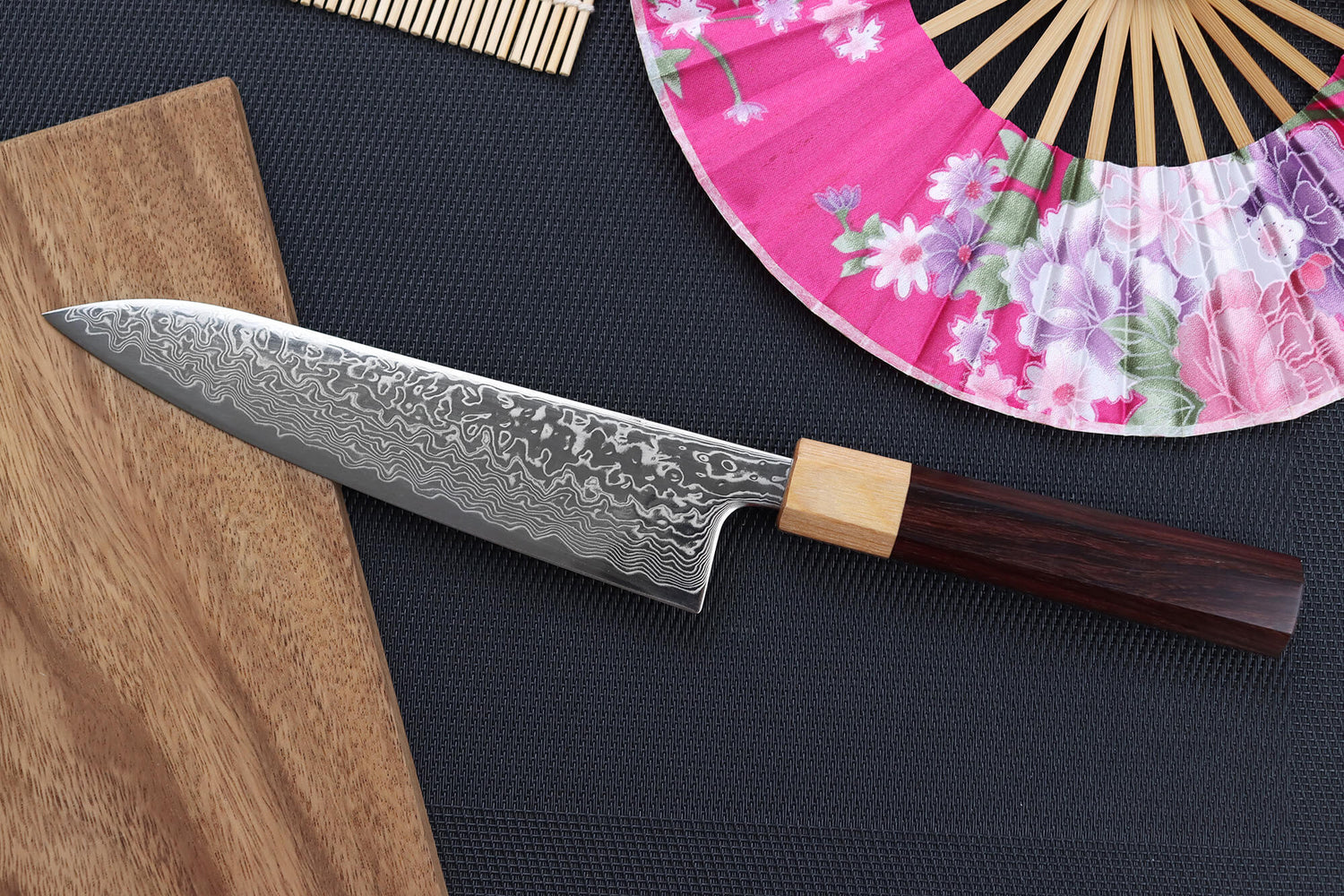 Couteau de chef japonais 18cm Tsunehisa SLD Damas bois de rose