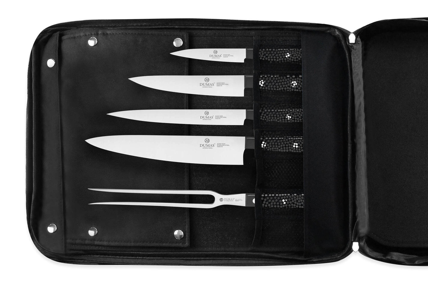 Sac spécial chef Sabatier 32 Dumas Cuisineco 4 couteaux + 6 ustensiles - Exclusivité