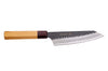 Couteau santoku kengata 16cm japonais Sakai Takayuki AS brut de forge