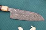Couteau santoku 16,5cm japonais artisanal Takeshi Saji VG10 Gold