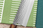 Couteau nakiri 16,5cm japonais artisanal Masutani martelé manche en chêne
