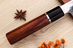 Couteau santoku 19,5cm japonais artisanal Sukenari SG2 damas