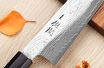 Couteau santoku 19,5cm japonais artisanal Sukenari SG2 damas