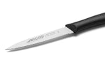 Couteau d'office Arcos Nova lame dentée en acier Nitrum manche noir 10cm