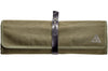 Trousse de cuisinier vide Triangle en toile cirée kaki 45 x 35,5cm