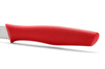 Couteau d'office Arcos Nova lame dentée en acier Nitrum manche rouge 10cm