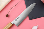 Couteau de chef japonais artisanal Wusaki Migaki G3 18cm