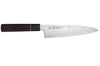 Couteau de chef 21cm japonais artisanal Sukenari ZDP-189 damas manche en ébène