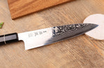 Couteau de chef 21cm japonais artisanal Sukenari ZDP-189 damas manche en ébène