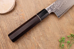 Couteau kiritsuke 21cm japonais artisanal Sukenari ZDP-189 damas manche en ébène