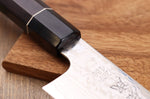Couteau kiritsuke 21cm japonais artisanal Sukenari ZDP-189 damas manche en ébène