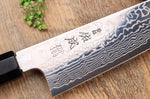 Couteau kiritsuke 21cm japonais artisanal Sukenari ZDP-189 damas manche en ébène
