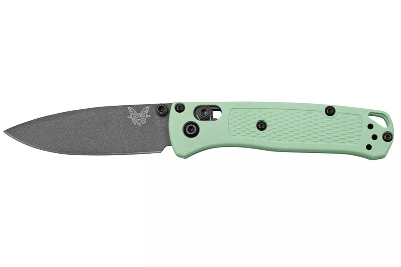 Couteau pliant Benchmade Mini Bugout Sea Foam 533GY-06 lame noire manche Grivory vert 9,4cm
