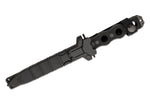 Couteau Benchmade SOCP 185SBK lame semi-dentée 18cm manche ajouré en G10 noir avec étui