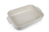 Plat four rectangle Peugeot Appolia en céramique écru 36x23,6x7,5cm