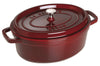 Cocotte Staub ovale en fonte émaillée grenadine - 33cm