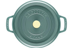 Cocotte Staub ronde en fonte émaillée Eucalyptus