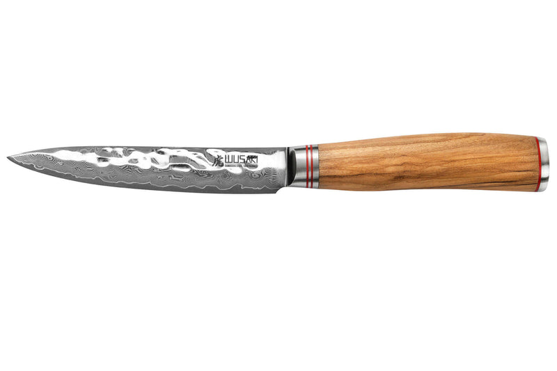 Couteau universel Wusaki Damas 10Cr 12cm manche en olivier