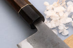 Couteau kiritsuke 21cm japonais artisanal Yuzo Black Nashiji