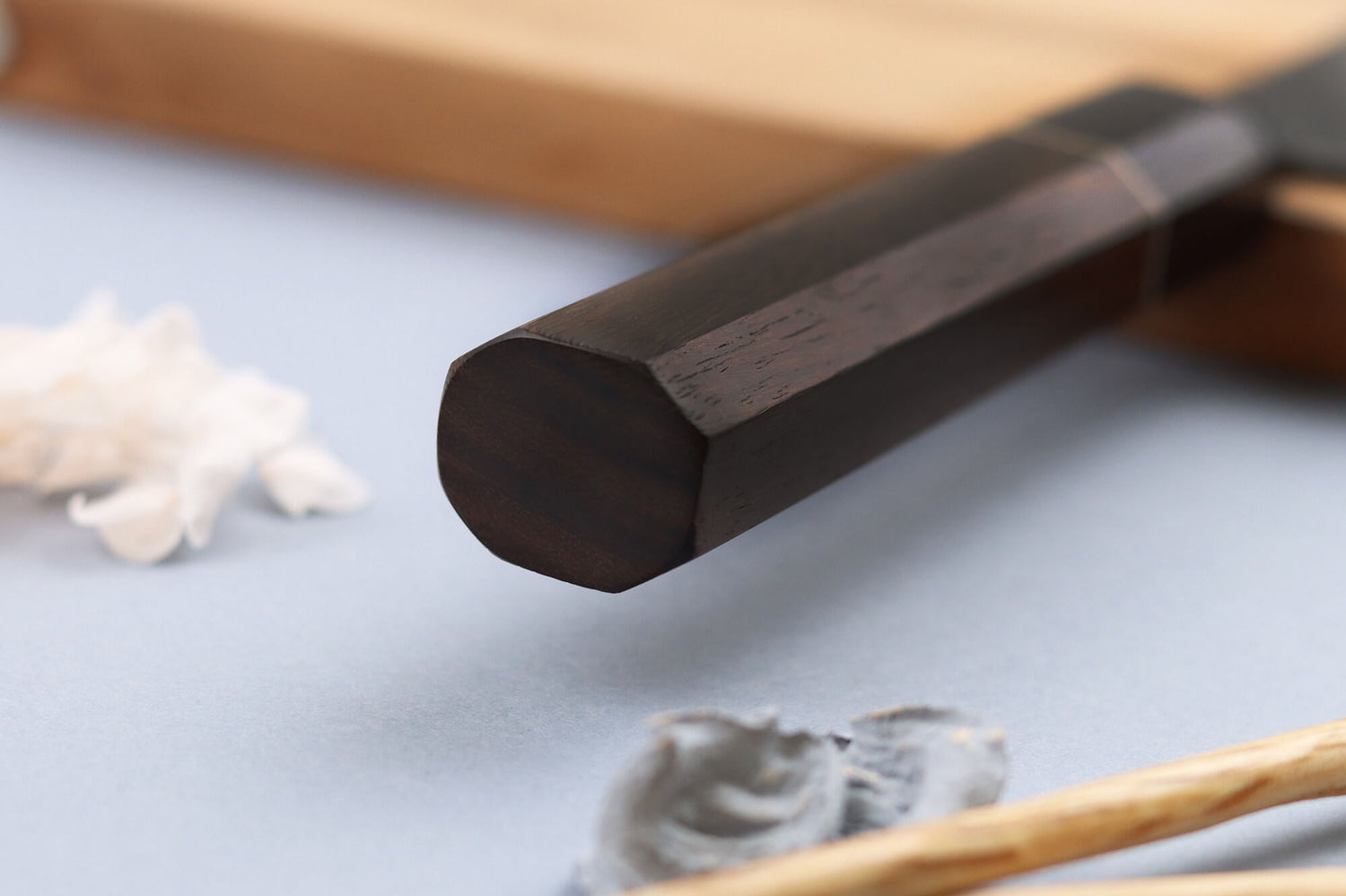 Couteau nakiri 16,5cm japonais artisanal Yuzo Black Nashiji