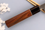 Couteau kiritsuke 18cm japonais artisanal Yuzo Black Nashiji