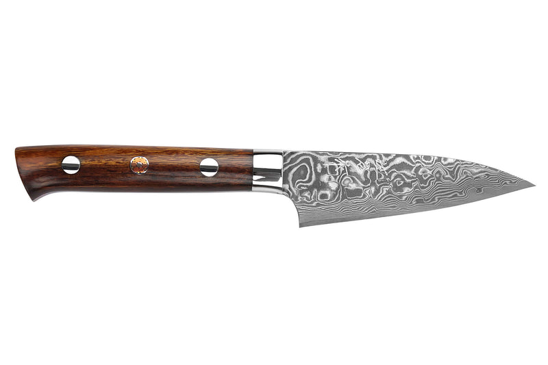 Couteau d'office japonais Takeshi Saji R2 Damas Mosaïque 8cm