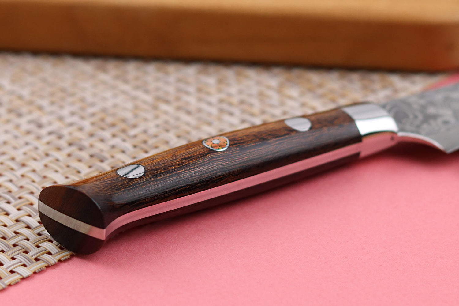 Couteau d'office japonais Takeshi Saji R2 Damas Mosaïque 8cm